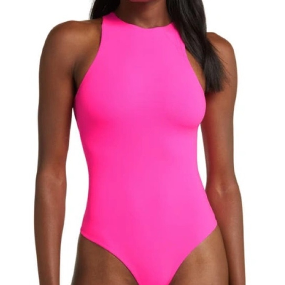 SKIMS Neon Pink Bodysuit